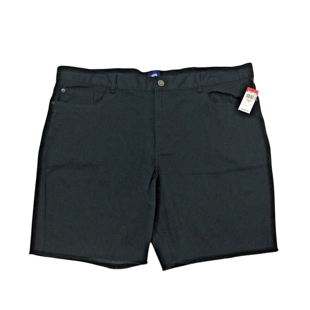 Route 66 Cargo Shorts Size 42 Black 5 Pockets Fringed Hem young mens NWT